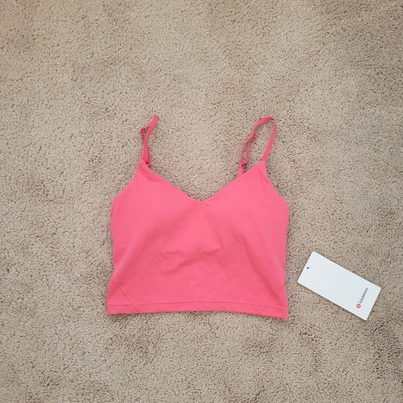 New with tags! Lululemon align cami tank Sakura pink size 4 - Picture 5 of 5